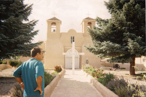 Ruben at the Basilica of our lady of San Juan del Valle. 